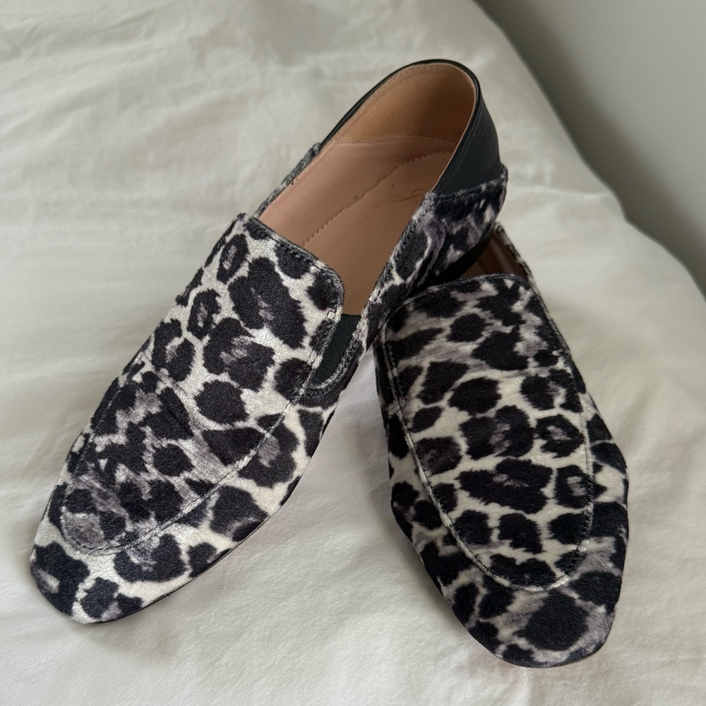 J.Crew Women’s Velvet Leopard Loafer